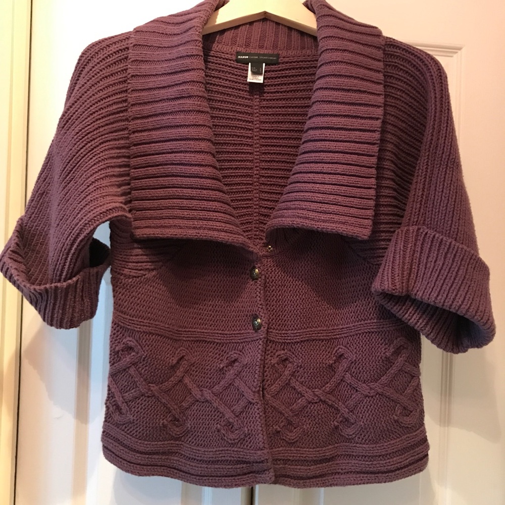 💜HOST PICK💜Big Collar Purple Cardigan
